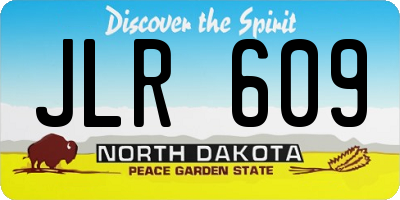 ND license plate JLR609