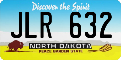 ND license plate JLR632