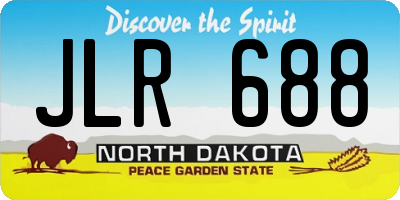 ND license plate JLR688