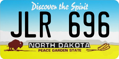 ND license plate JLR696