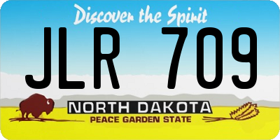 ND license plate JLR709