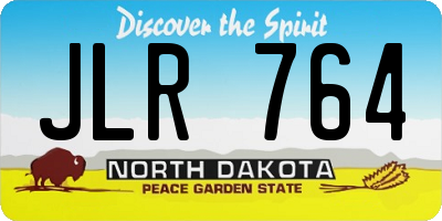 ND license plate JLR764