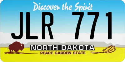 ND license plate JLR771