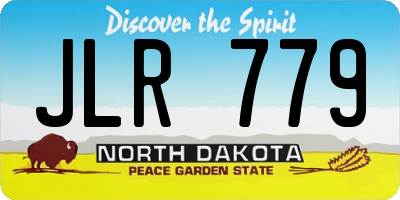 ND license plate JLR779