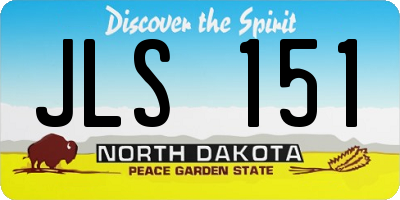 ND license plate JLS151