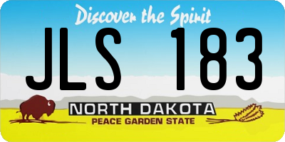 ND license plate JLS183