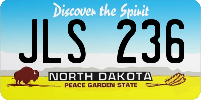 ND license plate JLS236