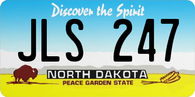 ND license plate JLS247