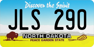 ND license plate JLS290