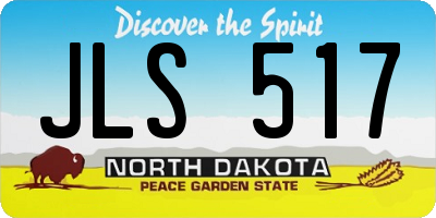 ND license plate JLS517