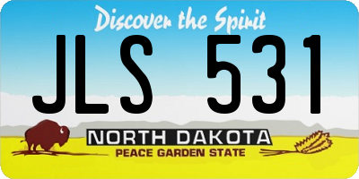 ND license plate JLS531