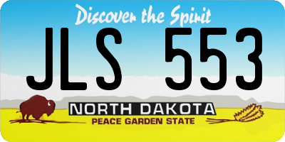 ND license plate JLS553
