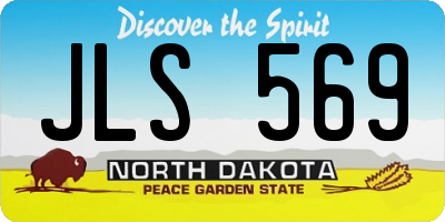 ND license plate JLS569