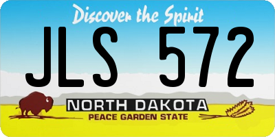 ND license plate JLS572