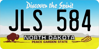 ND license plate JLS584
