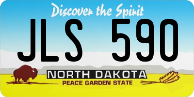 ND license plate JLS590