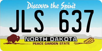 ND license plate JLS637