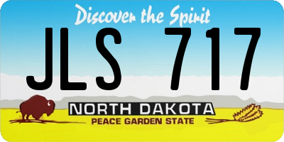 ND license plate JLS717