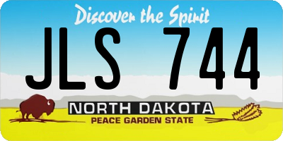 ND license plate JLS744