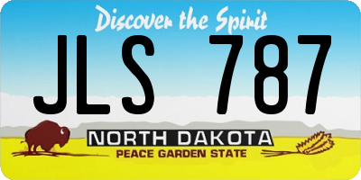 ND license plate JLS787