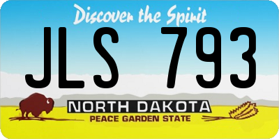 ND license plate JLS793