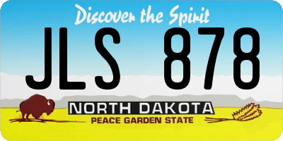ND license plate JLS878