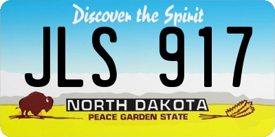 ND license plate JLS917