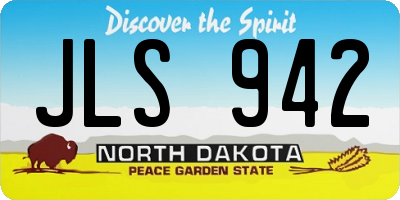 ND license plate JLS942