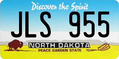 ND license plate JLS955