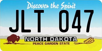 ND license plate JLT047