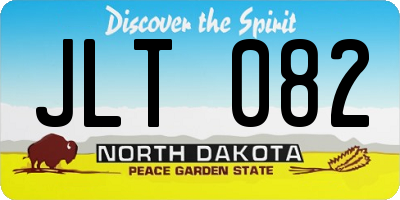ND license plate JLT082