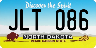 ND license plate JLT086