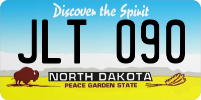 ND license plate JLT090