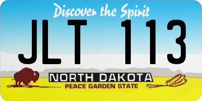 ND license plate JLT113