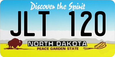 ND license plate JLT120