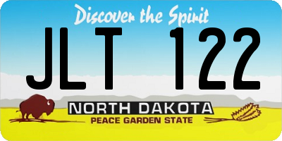 ND license plate JLT122