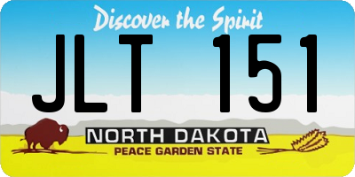 ND license plate JLT151