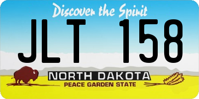 ND license plate JLT158