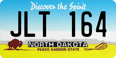 ND license plate JLT164