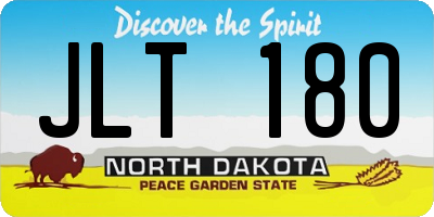 ND license plate JLT180