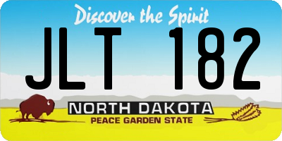 ND license plate JLT182