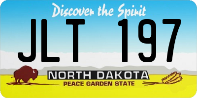 ND license plate JLT197