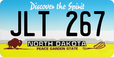 ND license plate JLT267