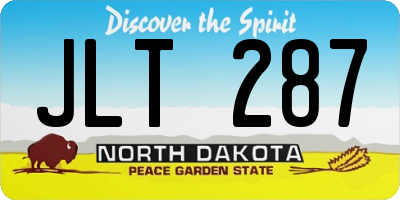 ND license plate JLT287