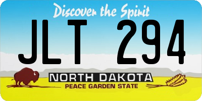 ND license plate JLT294