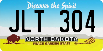 ND license plate JLT304