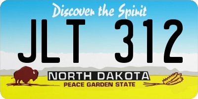 ND license plate JLT312
