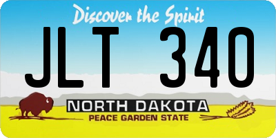 ND license plate JLT340