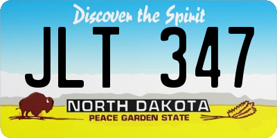 ND license plate JLT347