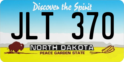 ND license plate JLT370